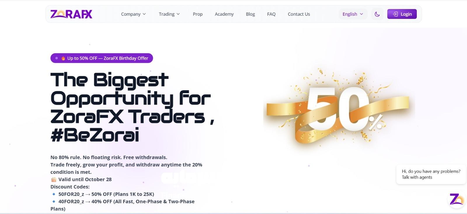 معرفی پراپ تریدینگ زورا ZORAFX